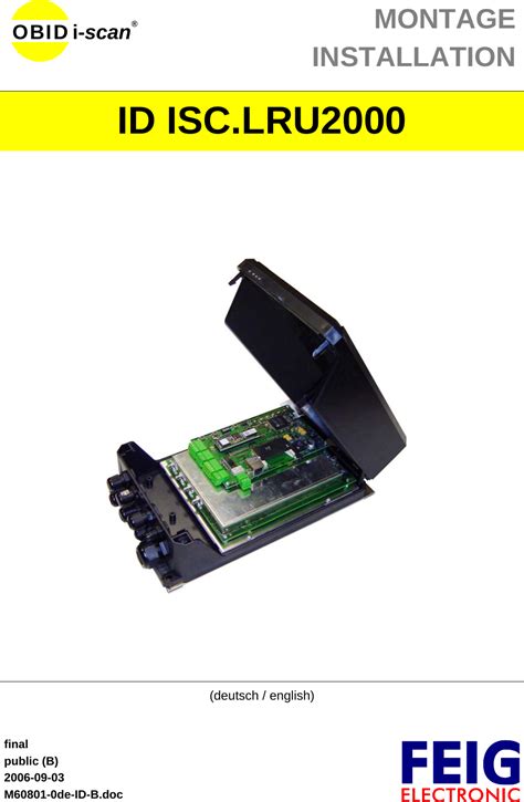 feig rfid reader lru2000|Feig electronic ID ISC.LRU2000 Manuals .